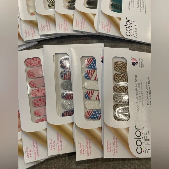 Color Street nail polish, 14 exclusive GLITTER/DESIGN colors, Brand new, sealed